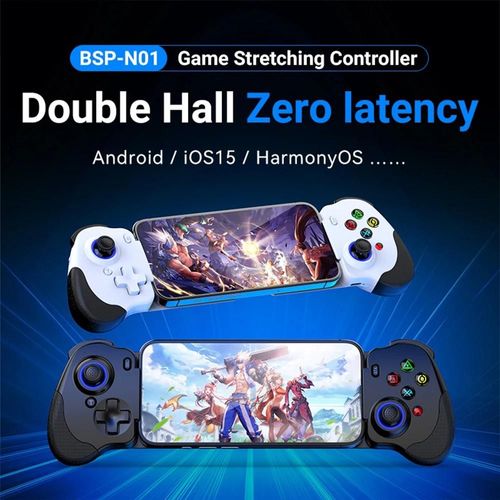 Le Plus Récent Contrôleur D'étirement Filaire Bsp-N01 Type C Android I15 Streaming Mobile Pc/Ps/Xbox Cloud Gaming Avec Zéro Latence White