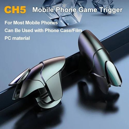 Black Shark Téléphone Portable Pubg Jeu Déclencheur Objectif Tir L1 R1 Feu Alliage Clé Bouton Manette Manettes Contrôleur Pour Ios Android White Shark With Game Finger Cot