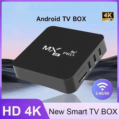 TV Box MXQ Pro 2024 Smart Tv Box Android 2.4/5G 8GB ROM 3D Youtube lecteur multimédia Home cinéma TV pour IPTV Netflix décodeur AU plug 8G And 64G