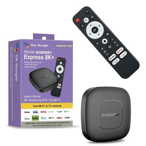 Boîtier TV pour Home cinéma intelligent, Android 13, Allwinner H313, Assistant Google, Streaming Netflix, lecteur multimédia Bluetooth, Wifi 2.4G/5G T1 2G8G Voice