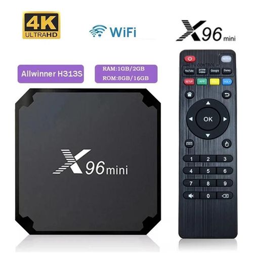 Original X96 mini TV Android 11 Smart tv Box H313 S quad core 2GB 16GB WiFi lecteur multimédia HD 4K TV Box iptv x96mini5g2gb64gbeu Ue Plug