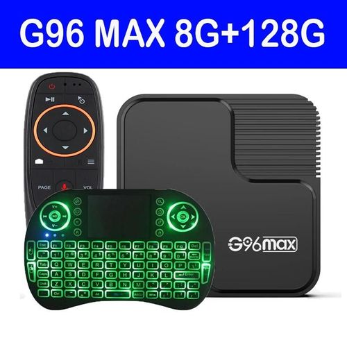 Fast Allwinner H618 TV Box G96 Max Android 14 Ram 8GB 64GB 128GB Support Double Wifi 2.4G & 5G lecteur multimédia intelligent 8K décodeur 8G 128G I8 Ue Plug