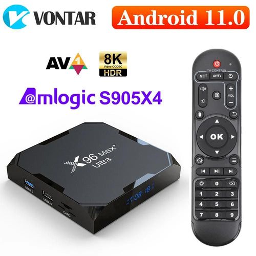 X96Max Plus Ultra Smart TV Box, Android 11, Amlogic S905tage, 4 Go, 64 Go, 8K, WiFi, BT, lecteur multimédia, 4 Go, 32 Go, décodeur 4GB 64GB CHINA