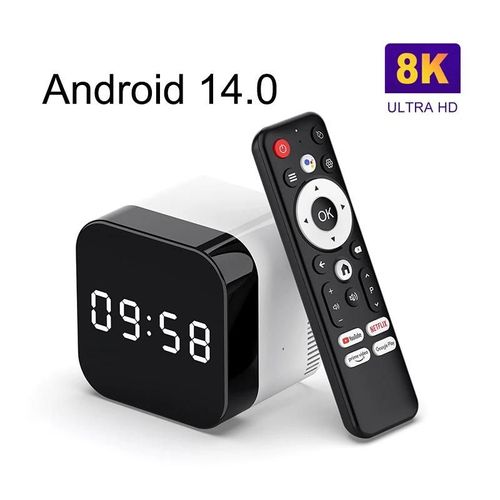 H96 MAX Allwinner H728 Octa Core Smart TV Box Android 14 lecteur multimédia 8K Wifi6 BT décodeur à distance vocale 4GB 128GB Us Plug