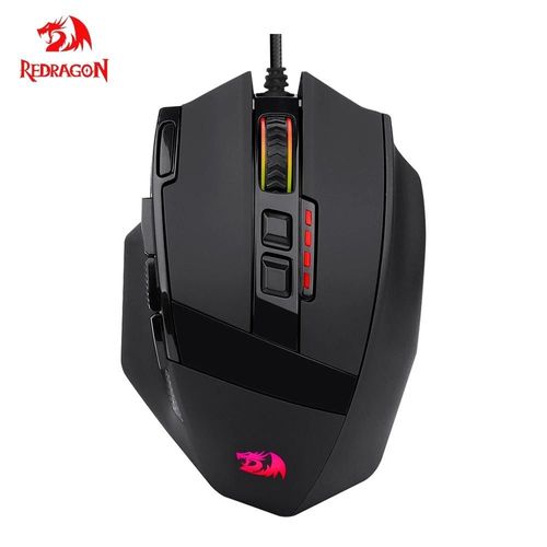 REDRAGON SNIPER M801 USB filaire souris de jeu rvb 12400DPI PAW3327 9 boutons souris optiques de jeu programmables pour ordinateur PC portable