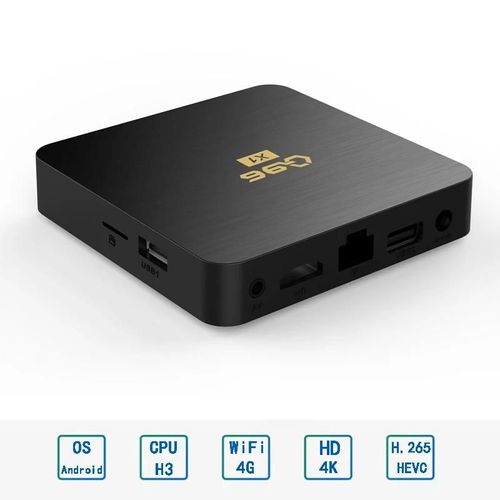 Q96 X1 Smart TV Android Box 4G WiFi HD 4k Multifonctionnel Lecteur Multimédia Home Cinéma Allwinner H3 Quad Core réseau Décodeur Q96 X1 1GB 8GB i8 EU Ue Plug CHINA
