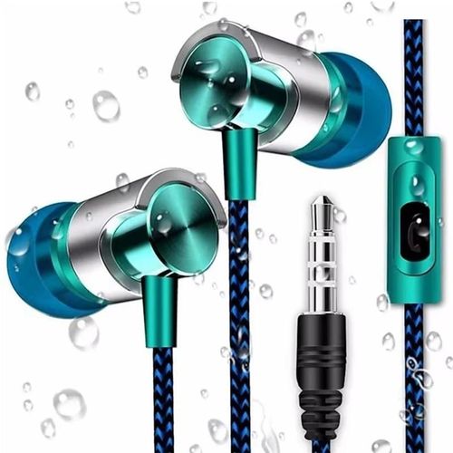 Écouteurs intra-auriculaires filaires, 3.5mm, suppression du bruit, conception ergonomique, HiFi, stéréo, sport, musique, pour téléphone, MP3, MP4 Red