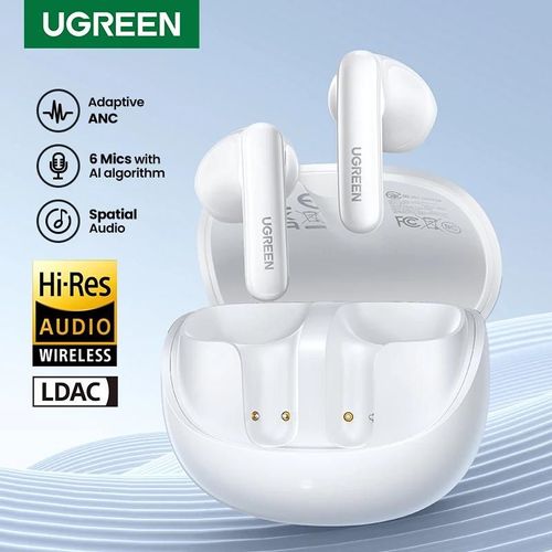 UGREEN-Écouteurs H6 Pro adaptatifs à suppression active du bruit, écouteurs Bluetooth sans fil, casque, AC Hi-Res Audio White CHINA