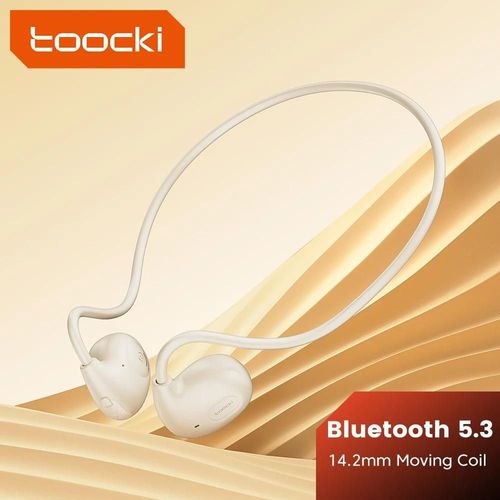 Toocki Conduction d'air Bluetooth écouteurs Bluetooth 5.3 sans fil crochet d'oreille Sport casque écouteurs pour entraînements cyclisme course purple