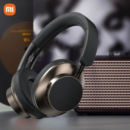 Xiaomi-Casque rétro sans fil d'origine avec micro, écouteurs Bluetooth, casque stéréo, écouteurs de jeu, Samsung, iPhone, 902 Brown