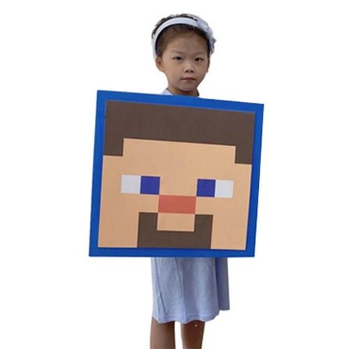 Minecraft Grand Real Prop Toys Pixel Game Bras / Bouclier Jouet En Plastique Cosplay Accessoires De Fête Pour Halloween Enfants Nouveau
