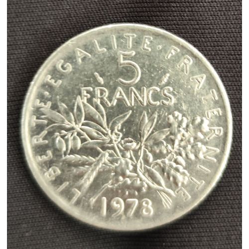 Pièce De 5 Franc De 1978