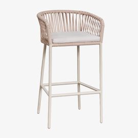 Lot De 2 Tabourets Hauts Arhiza Tapioca Beige ¿75 Cm