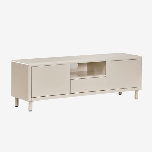Meuble Tv En Acier Michigan Tapioca Beige ↔︎ 150 Cm