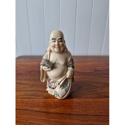 Bouddha rieur en résine