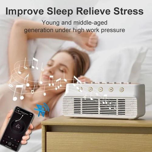 Haut-parleur Bluetooth sans fil, bruit chronométré, 8 sons naturels, boîte à musique, améliore le sommeil, détendre la pluie, vagues de mer, oiseau tonnerre, cadeaux Green