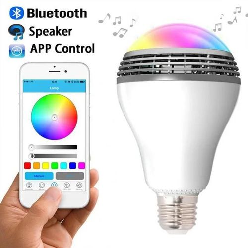 Nouveau E27 Bluetooth 4.0 Ampoule Sans Fil Haut-Parleurs Intelligent Rgb Led Haut-Parleur Ampoule Lampe Pour Tous Les Téléphones 110 V - 220 V Haut-Parleurs