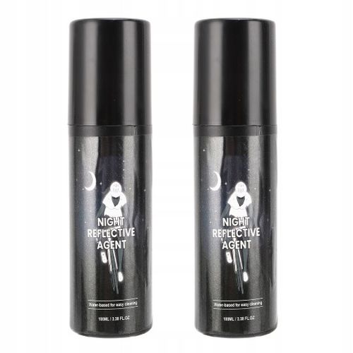 2 pièces Peinture en aérosol réfléchissante 100 ml blanche phosphorescente WK