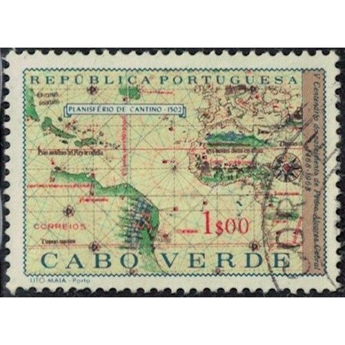 Cap Vert 1968 Oblitéré Planisfério De Cantino Planisphère Y&T Cv 341 Su