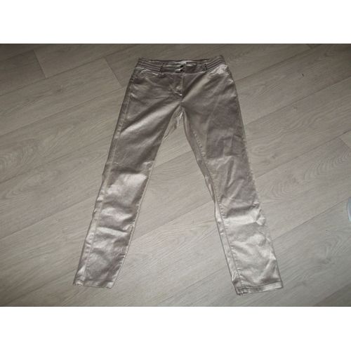 Jean Cache Cache Doré Clair Taille 40 Neuf