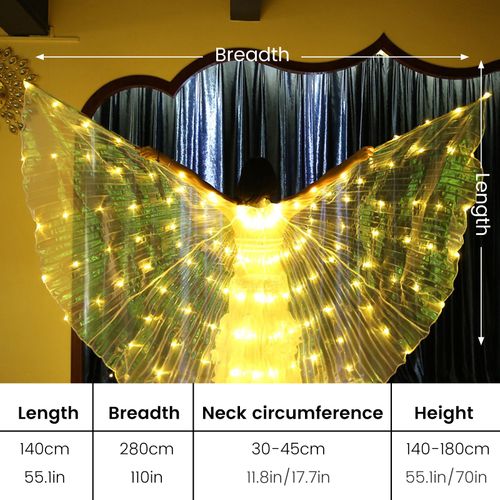 Ailes De Papillon Colorées Pour Brevled,Spectacle Sur Scène,Ventre,Carnaval,Ix,Accessoire Photo- Adult Yellow