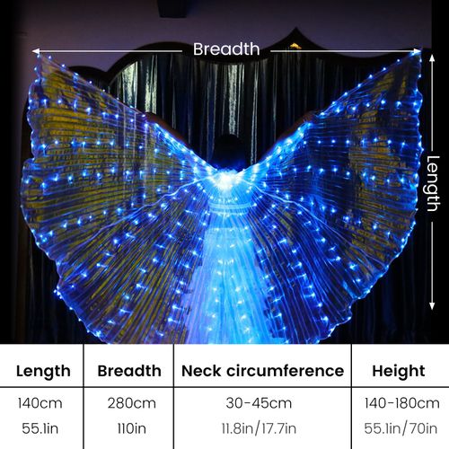 Ailes De Papillon Colorées Pour Brevled,Spectacle Sur Scène,Ventre,Carnaval,Ix,Accessoire Photo- Adult Blue