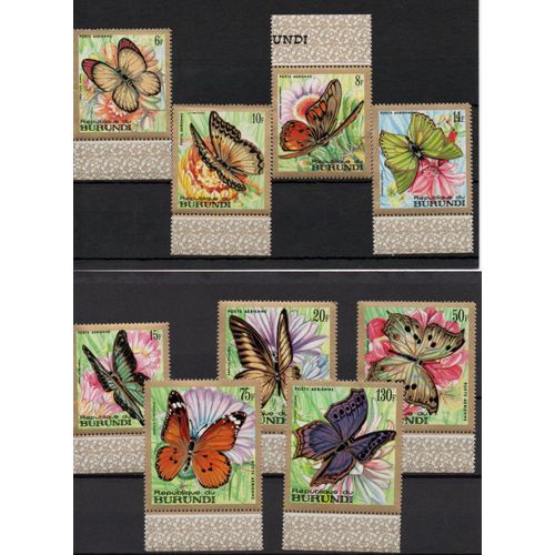 Burundi Timbres Les Papillons 1969