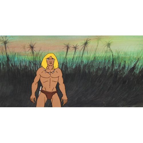 Cellulo Original Rahan Fils Des Ages Farouches Anime Cel Rahan Marais 1986