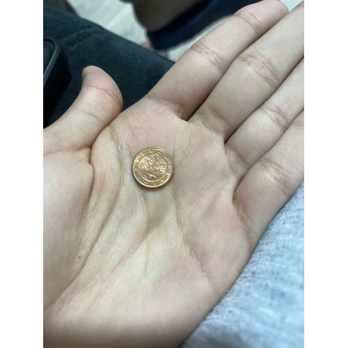 Une Pièce De Monnaie De 1 Centime