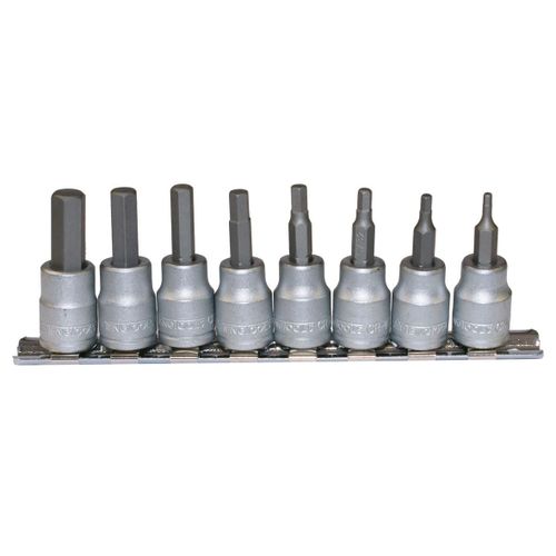 Set de 8 embouts sur douille 3/8 AF Hex allant de 3/32 à 3/8 Teng Tools M3811