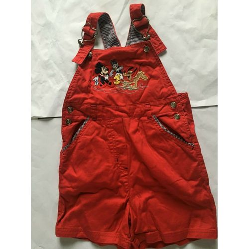 Salopette Courte Fille Minnie / Daisy - Disney Store Taille 5/6 Ans