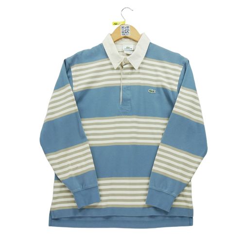 Reconditionné - Polo Manches Longues Homme Bleu - Taille S - Homme - Bleu