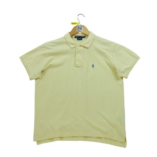 Reconditionné - Polo Manches Courtes Femme Jaune - Taille M - Femme - Jaune
