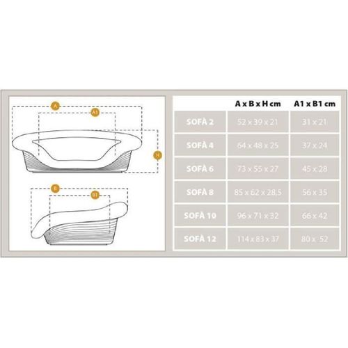 Corbeille - Ferplast - Sofa 2 - Avec Coussin A Motif 2