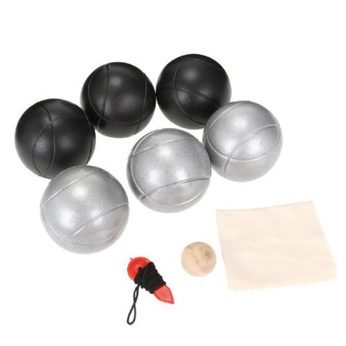 Double Triplette De P¿Tanque - K-Ro - 3 Boules Noir Mat 3 Boules Acier Mat - 720 G