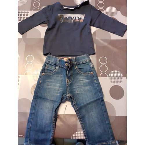 Ensemble Jean Et T Shirt Levi's Bébé 6 Mois