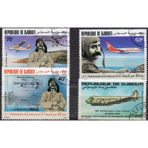 Djibouti Timbres Histoire De L'Aviation