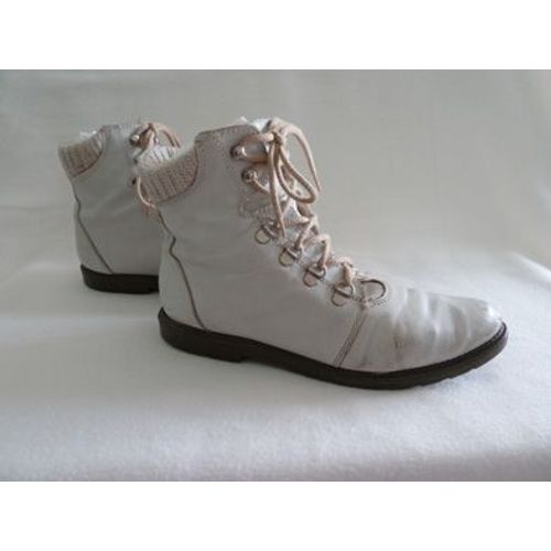 Boots Citadines Femme Ivoire 38