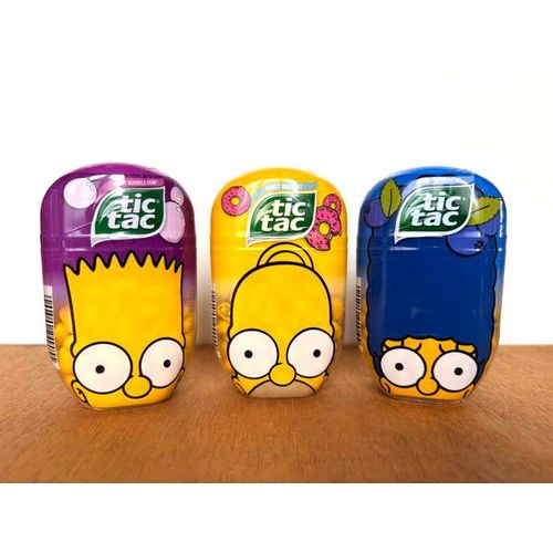 Lot De Trois Boites Tic-Tac Simpson