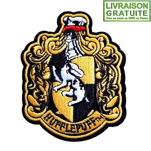 Patch Écusson Harry Potter Poufsouffle Hufflepuff (Réf 2) - Thermocollant