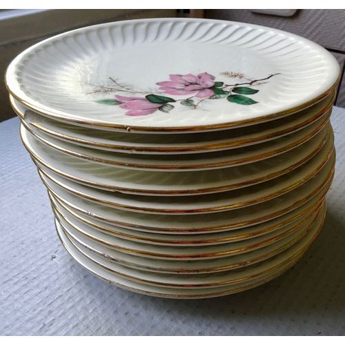 Vendre 11 Assiettes À Dessert En Faïence De Gien, Décor "Chenonceaux"