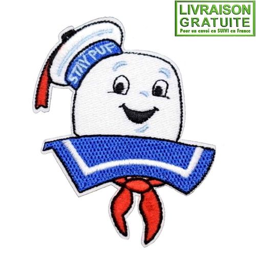 Patch Écusson Sos Fantômes Bibendum Chamallow (Réf 2) - Thermocollant