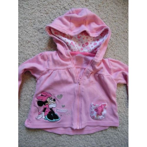 Veste / Gilet + Capuche Bébé Fille Disney Minnie Taille 9/12 Mois