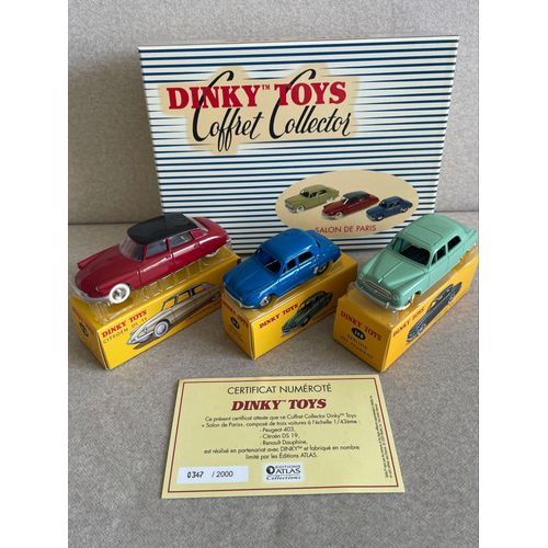 Dinky Toys Atlas Coffret Collector "Salon De Paris"2000 Exemplaires Avec Certificat