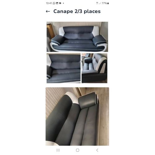 Canape 2/3 Places