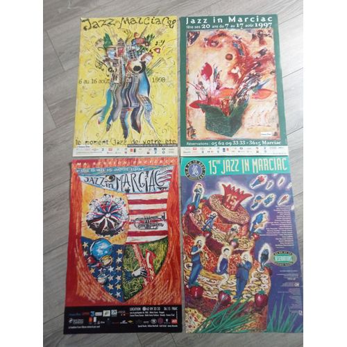 Affiches Jazz In Marciac 1998, 1997, 1994, 1992