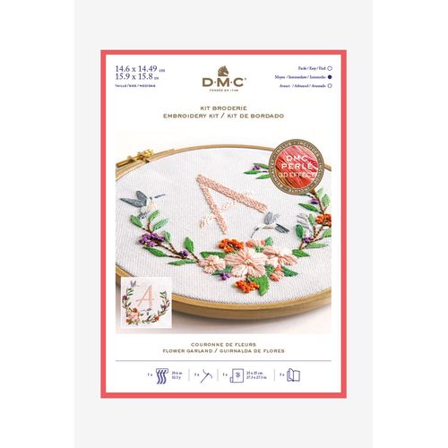 Kit Broderie Couronne De Fleurs