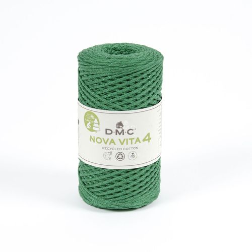Fil Coton Recyclé Eco Vita Metallic 4mm Col. 08 Vert