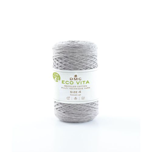 Fil Coton Recyclé Eco Vita 4mm 250g Col. 111 Gris