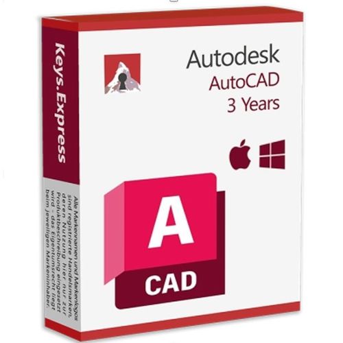 Autodesk Autocad 2026 Pour Pc/Mac 3 Ans - Clé Licence À Télécharger